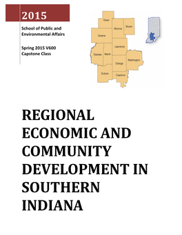 REGIONAL ECONOMIC and COMMUNITY DEVELOPMENT in SOUTHERN INDIANA Contents