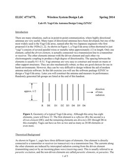 ELEC 477/677L Wireless System Design Lab Spring 2014