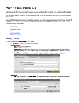 Copy of Google Sitemap App