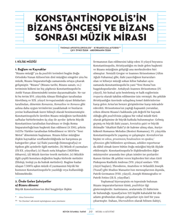 Konstantinopolis'in Bizans Öncesi Ve Bizans Sonrasi