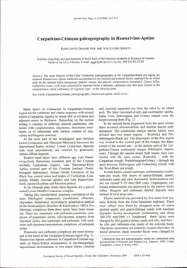 Carpathian-Crimean Paleogeography in Hauterivian-Aptian