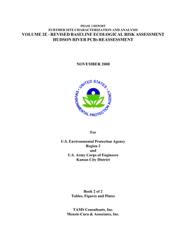 Volume 2E - Revised Baseline Ecological Risk Assessment Hudson River Pcbs Reassessment