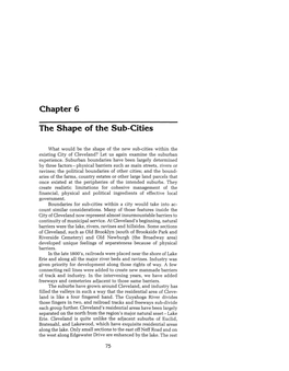 Chapter 6 the Shape of the Sub-Cities
