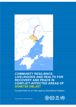 Area Based Initiative Concept Note “Community Resilience