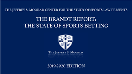 2020 Brandt Report: the State of Sports Betting