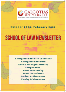 School of Law Newsletter