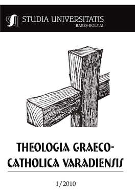 THEOLOGIA GRAECO- Catholica VARADIENSIS