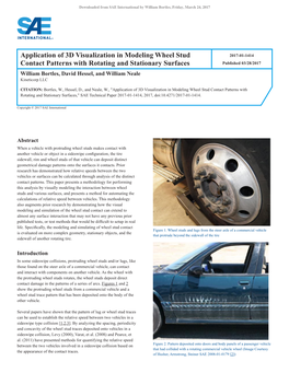 Application of 3D Visualization in Modeling Wheel Stud Contact