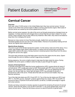 Cervical Cancer