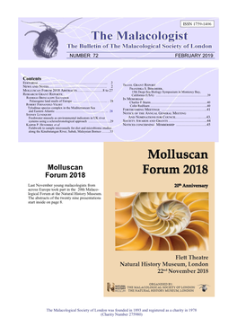 Molluscan Forum 2018