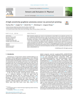 Physical a High-Sensitivity Graphene Ammonia Sensor Via