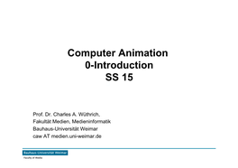 And in Computer Animation?