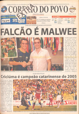 Criciúma É Campeão Catarinense De 2005