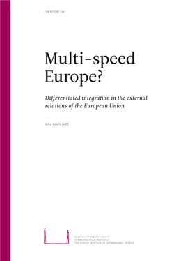 Multi-Speed Europe?