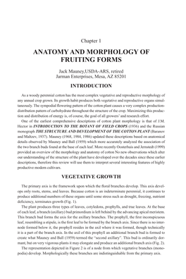 Anatomy and Morphology of Fruiting Forms