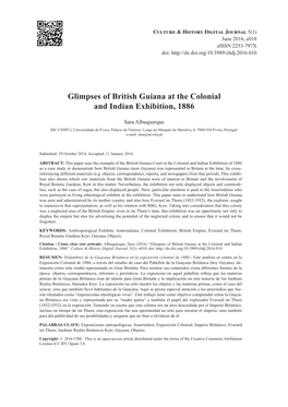 Glimpses of British Guiana at the Colonial and Indian Exhibition, 1886