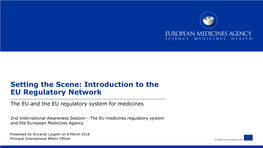 Module 01. Setting the Scene, Introduction to the EU Regulatory Network