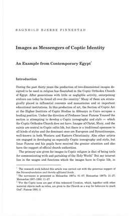 Images As Messengers of Coptic Identity