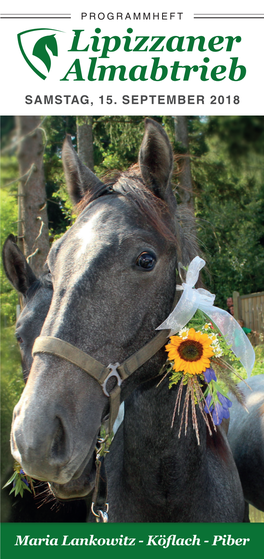 Lipizzaner Almabtrieb SAMSTAG, 15