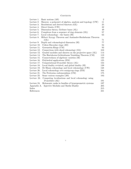 (AS) 2 Lecture 2. Sheaves: a Potpourri of Algebra, Analysis and Topology (UW) 11 Lecture 3