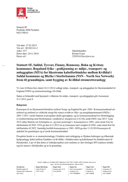 Statnett SF, Suldal, Tysvær, Finnøy, Rennesøy, Bokn Og Kvitsøy