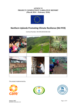 Northern Uplands Promoting Climate Resilience (NU PCR)