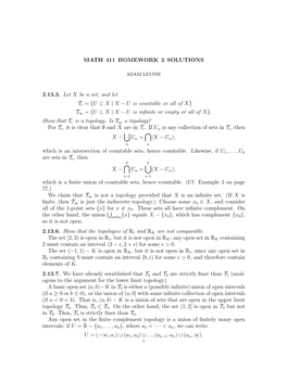 MATH 411 HOMEWORK 2 SOLUTIONS 2.13.3. Let X Be a Set