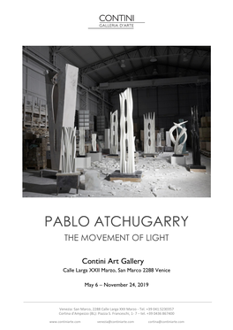 Pablo Atchugarry the Movement of Light
