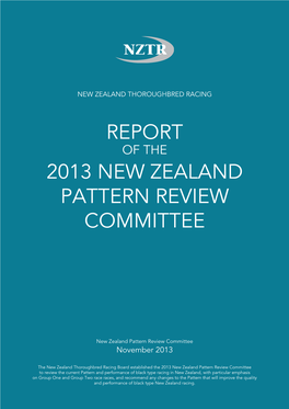 Report 2013 NEW ZEALAND Pattern Review Committee