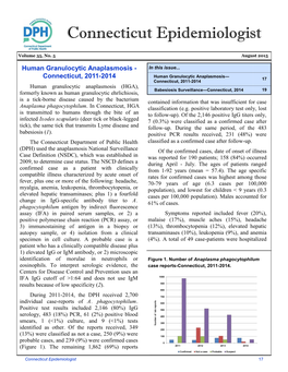 Human Granulocytic Anaplasmosis - in This Issue