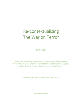 Re-Contextualizing the War on Terror