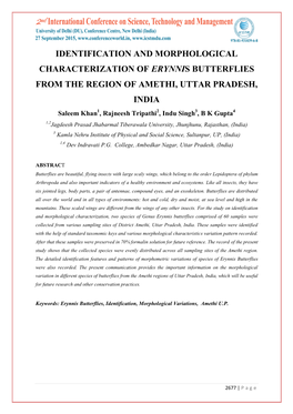 Identification and Morphological