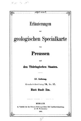 Geologischen Specialkarte