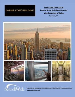 POSITION OVERVIEW Empire State Building Company Vice President