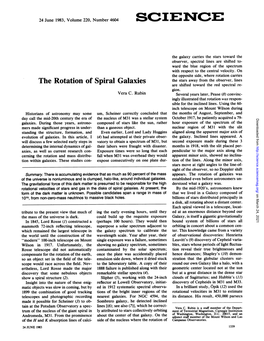 Vera Rubin's Excellent 1983 Science Article on Dark Matter