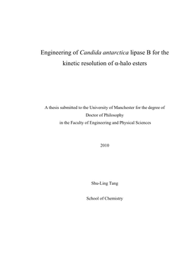 Enzymatic Resolution of Α-Haloacids and Esters and Their Use in The