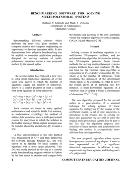 2 Computers in Education Journal Benchmarking