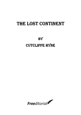 The Lost Continent