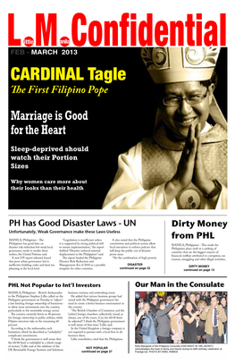 CARDINAL Tagle the First Filipino Pope Marriage Is Good for the Heart