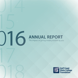 GCSC Foundation Annual Report 2016.Indd