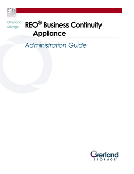 REO BCA Administration Guide