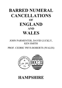 Barred Numeral Cancellations: Hampshire