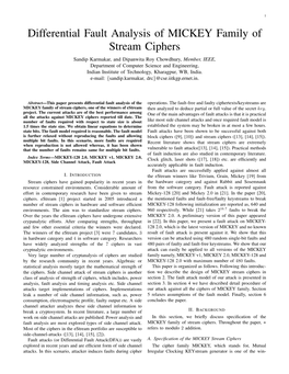 Differential Fault Analysis of MICKEY Family of Stream Ciphers