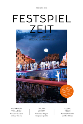 Das Magazin Der Bregenzer Festspiele