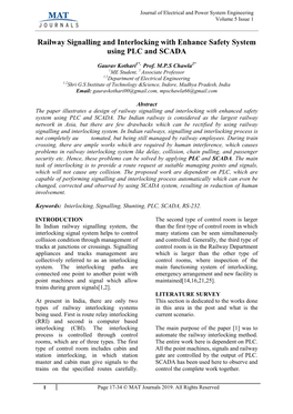 Railway Signalling and Interlocking with Enhance Safety System Using PLC and SCADA