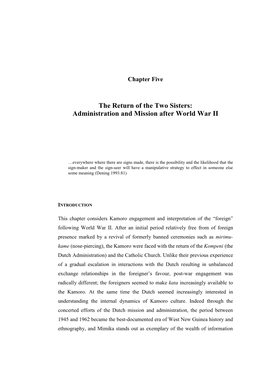 An Ethno-Historical Analysis of Social Engagement Among the Kamoro Of