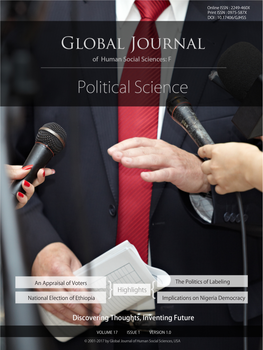 Global Journal of Human Social Science