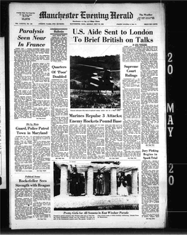 U.G. Aide Sent to London to Brief British on Talks