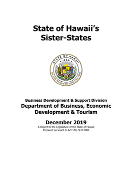 State of Hawaii's Sister-States