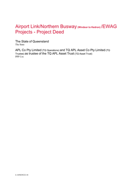 Airport Link / Northern Busway (Windsor to Kedron) / EWAG Projects